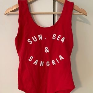 Red Bodysuit size M